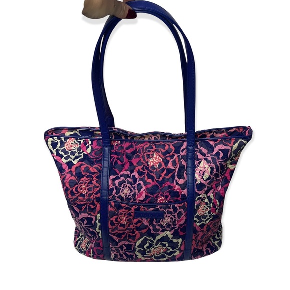 VERA BRADLEY RETIRED Katalina Pink Pattern Trimmed Vera Tote/Weekender Bundle - Picture 6 of 12